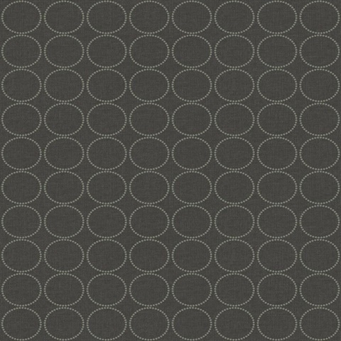 Charcoal Black Small Circles Wallpaper
