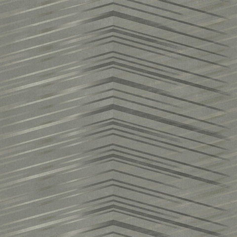 Charcoal Glistening Abstract Gradient Chevron Wallpaper