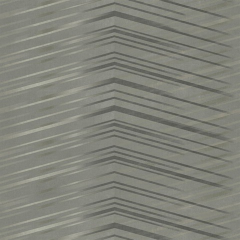 Charcoal Glistening Abstract Gradient Chevron Wallpaper