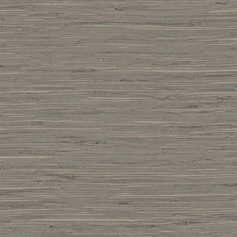 Charcoal Marion Faux Arrowroot Cloth Wallpaper