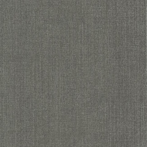 Charcoal Panama Textured Weave Wallpaper
