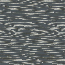 Charcoal Textured Plaster Line Horizon Wallpaper