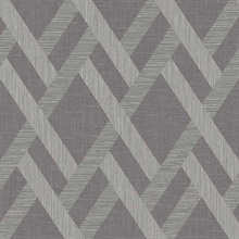 Charcoal Trellis Wallpaper