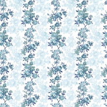 Charlise Blue Floral Stripe