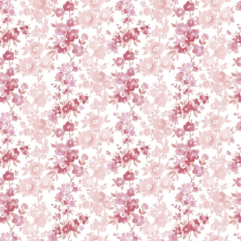 Charlise Pink Floral Stripe