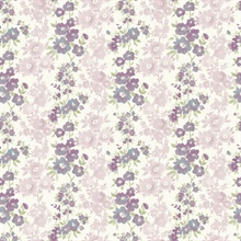 Charlise Plum Floral Stripe