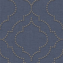 Chelsea Blue Quatrefoil