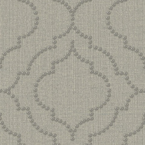 Chelsea Grey Quatrefoil