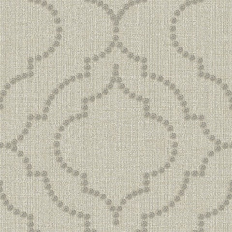 Chelsea Taupe Quatrefoil