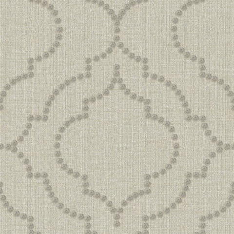 Chelsea Taupe Quatrefoil