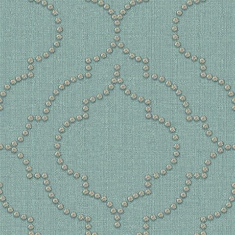 Chelsea Turquoise Quatrefoil