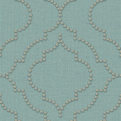 Chelsea Turquoise Quatrefoil