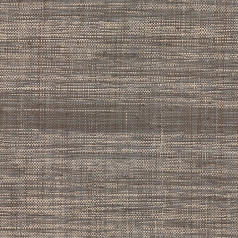 Cheng Grey Woven Grasscloth Wallpaper