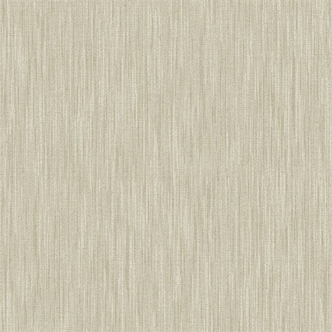 Chenille Light Brown Faux Linen Wallpaper