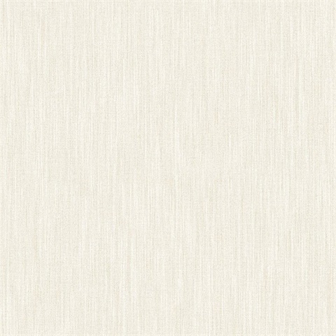 Chenille Off-White Faux Linen Wallpaper