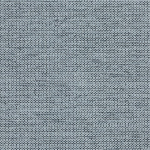 Chenille Steel Blue Textile Wallcovering