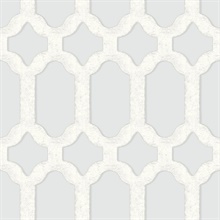 Chervil Sky Blue Trellis Wallpaper