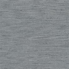Chet Charcoal Grey Silk Linen Commercial Wallpaper