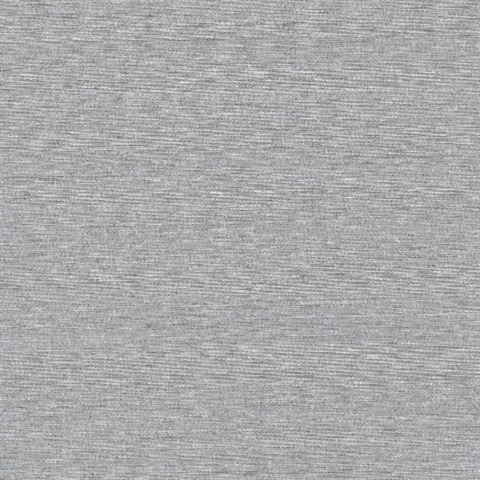 Chet Grey Silk Linen Commercial Wallpaper
