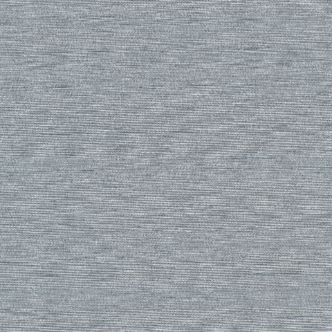 Chet Slate Blue Silk Linen Commercial Wallpaper