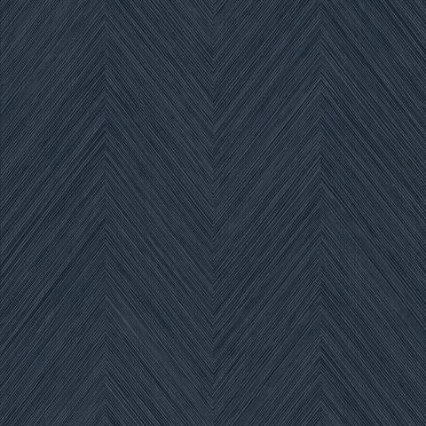 Chevron Stripe Dark Blue Peel and Stick Wallpaper
