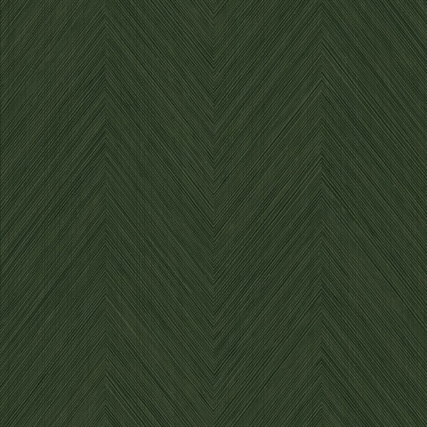 Chevron Stripe Green Peel and Stick Wallpaper