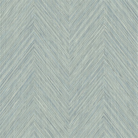 Chevron Stripe Seabreeze Peel and Stick Wallpaper
