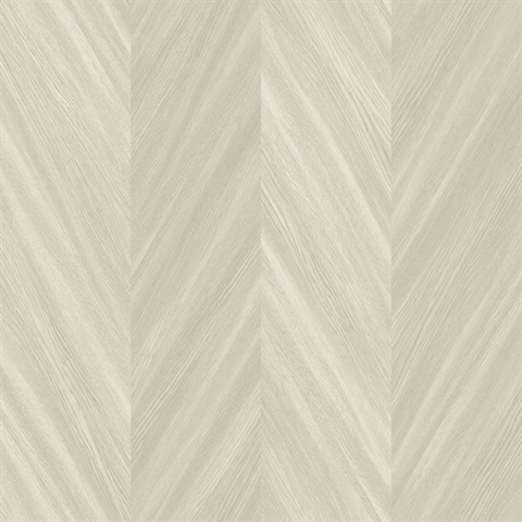 Chevron Wood 54 Bister Warm Neutral & Beige Commercial Wallpaper