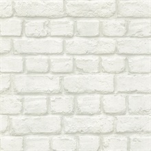 Chicago Dove Brick Textured Wallpaper