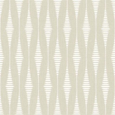 Chillbourne Balanced Beige Linen Stripe Wallpaper