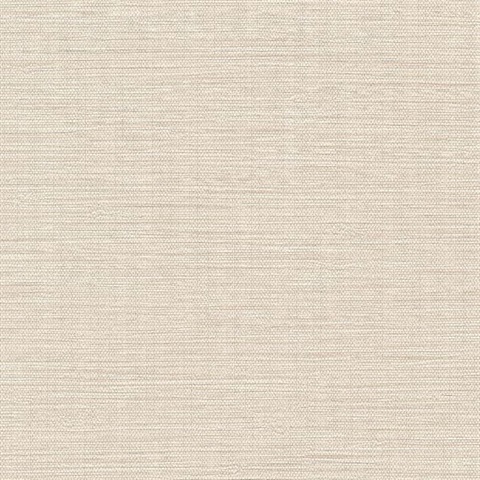 Chorus Light Beige Faux Textile Commercial Wallpaper