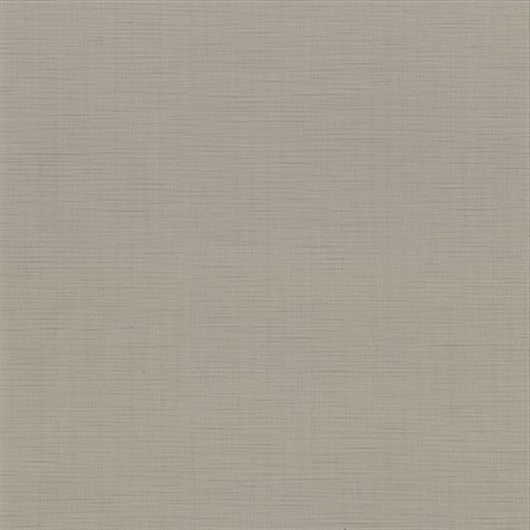 Chorus Taupe Faux Grasscloth Vinyl Wallpaper