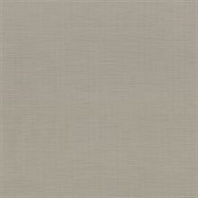 Chorus Taupe Faux Grasscloth Vinyl Wallpaper