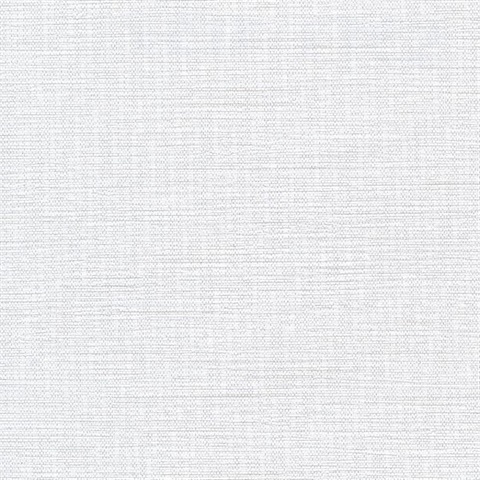 Chorus White Faux Textile Commercial Wallpaper