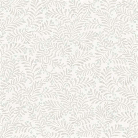 Chrysantha Light Beige & Taupe Berry Textured Branches Wallpaper