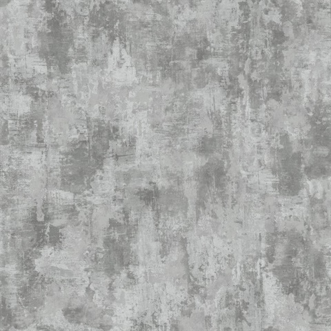 Cierra Pewter Stucco Wallpaper