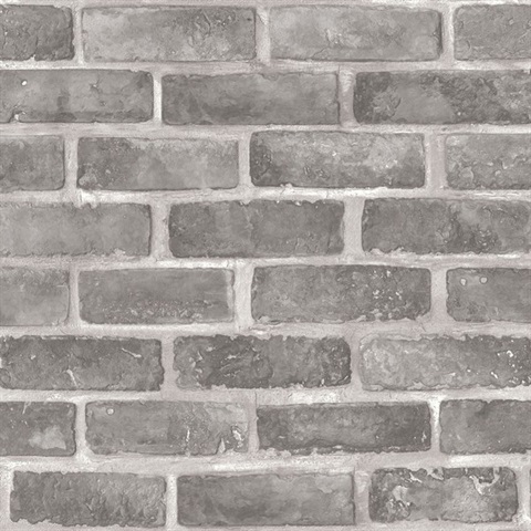 Cinder Ash Brick Commercial Wallpaper
