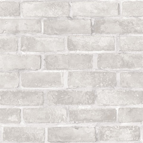 Cinder Chalk Brick Commercial Wallpaper