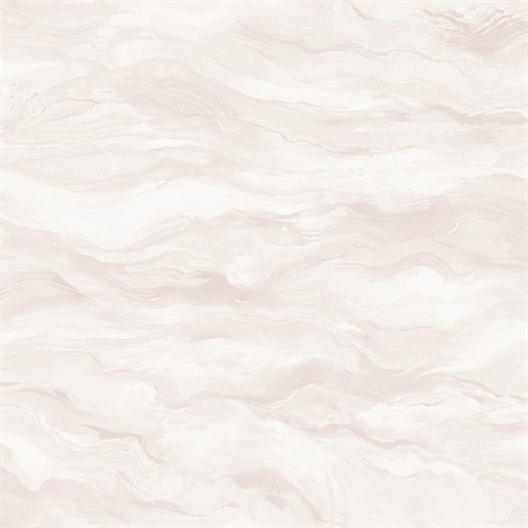 Cirrus Watercolor Blush Wave Wallpaper