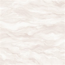 Cirrus Watercolor Blush Wave Wallpaper