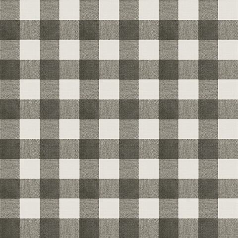 Claire Black Gingham Wallpaper