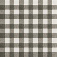 Claire Black Gingham Wallpaper