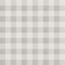 Claire Grey Gingham Wallpaper