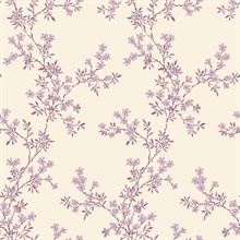 Claire Purple Floral Trail