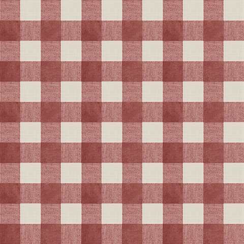 Claire Red Gingham Wallpaper