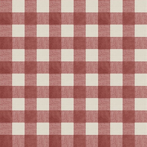 Claire Red Gingham Wallpaper