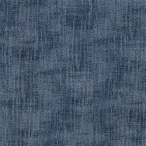 Claremont Indigo Faux Grasscloth Vinyl Wallpaper