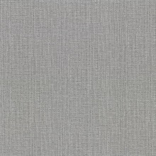 Claremont Silver Faux Grasscloth Vinyl Wallpaper