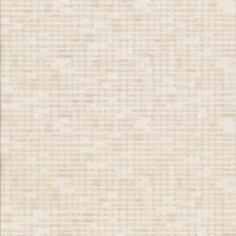 Clarice Beige Distressed Faux Linen Wallpaper