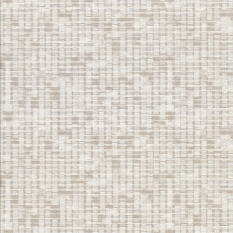 Clarice Taupe Distressed Faux Linen Wallpaper